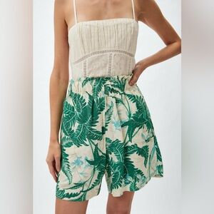 H&M Linen-Blend Pull-on Shorts